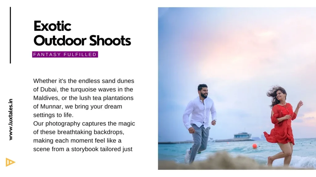 Exotic outdoor couple photography