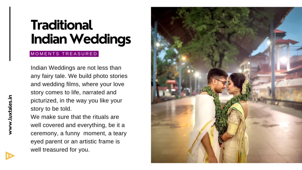 Traditional wedding photography at Guruvayoor temple